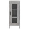 vidaXL Buffet haut Sonoma gris 34,5x34x180 cm Bois d'ing&eacute;nierie