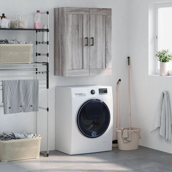 vidaXL Armoire murale sonoma gris 69,5x34x90 cm bois d'ingénierie