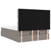 VidaXL Cadre de lit ottoman avec matelas taupe 140x200 cm tissu