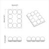 vidaXL Lampes miroir 12 pcs Blanc 4.5 x 4.5 x 4.8 cm Plastique