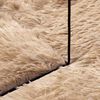 vidaXL Tapis shaggy &agrave; poils longs NAVARRA beige 240x240 cm polyester