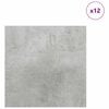 vidaXL Panneaux décoratifs 12 pcs Gris béton 30 x 30 x 0,27 cm