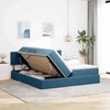 vidaXL Lit de Rangement avec matelas Bleu fonc&eacute; 90 x 200 cm