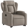 vidaXL Fauteuil inclinable taupe tissu