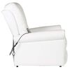 vidaXL Chaise de massage &eacute;lectrique Blanc cr&egrave;me 78 x 148 x 71 cm