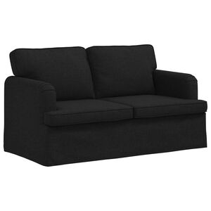 vidaXL Canap&eacute; Noir 144 x 80 x 85 cm tissu