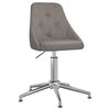 vidaXL Chaise pivotante de bureau Gris fonc&eacute; Tissu