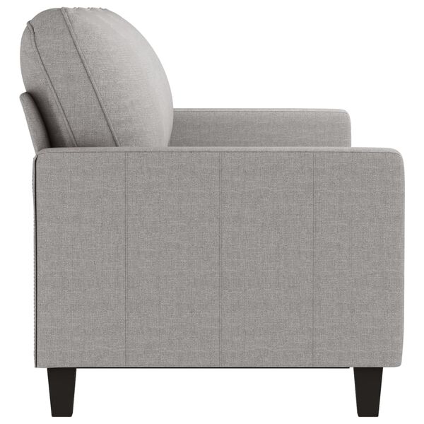 vidaXL Canap&eacute; &agrave; 3 places Gris clair 180 cm Tissu