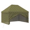 vidaXL Tente canop&eacute;e avec 4 parois 2,95 x 4,1 m Camouflage militaire