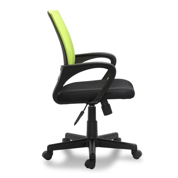 Si&egrave;ge de bureau vert ergonomique avec accoudoirs 56 x 52 x 90-101cm
