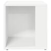vidaXL Table d'appoint Blanc 33x33x34,5 cm Agglom&eacute;r&eacute;