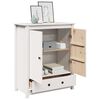 vidaXL Buffet Blanc 83x41,5x100 cm Bois massif de pin