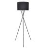 vidaXL Lampadaire avec support Noir 139 cm