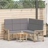 vidaXL Ensemble de canap&eacute;s inclinables de jardin Beige et Gris clair