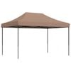 vidaXL Tente de r&eacute;ception pliable escamotable marron 410x279x315 cm