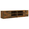 vidaXL Meubles TV 2 pcs Ch&ecirc;ne fum&eacute; 80x35x36,5 cm Bois d'ing&eacute;nierie