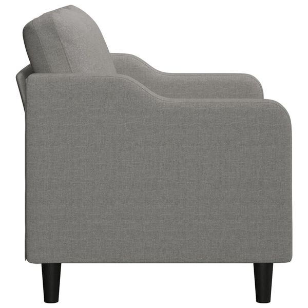 vidaXL Canap&eacute; &agrave; 2 places Gris fonc&eacute; 140 cm Tissu