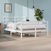 vidaXL Cadre de lit sans matelas blanc bois de pin massif 160x200 cm