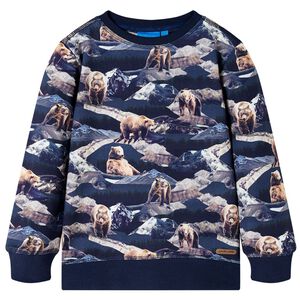Sweatshirt pour enfants bleu marine 116