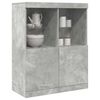 vidaXL Buffet gris b&eacute;ton 81x37x100 cm bois d'ing&eacute;nierie