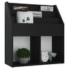 vidaXL Porte-revue pour enfants Noir 71x30x78,5 cm Agglom&eacute;r&eacute;