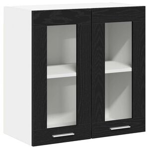 vidaXL Armoire suspendue Ch&ecirc;ne noir 60 x 31 x 60 cm Bois d'ing&eacute;nierie