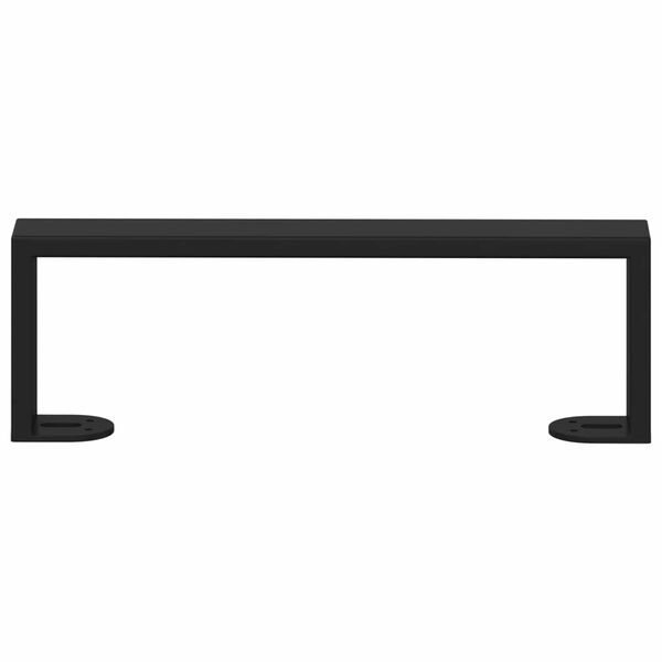 vidaXL Pieds de meuble 2 pcs Noir 311 x 40,5 x 100 mm Fer