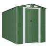 vidaXL Abri de jardin Vert 192x357x223 cm Acier galvanis&eacute;