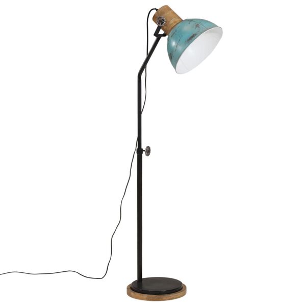 vidaXL Lampadaire 25 W bleu d&eacute;lav&eacute; 30x30x100-150 cm E27