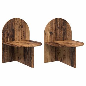 vidaXL Table de chevet 2 pcs Bois ancien 48 x 49 x 65 cm