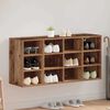 vidaXL Cabinet &agrave; chaussures avec &eacute;tag&egrave;re Bois ancien 103 x 30 x 51 cm