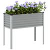 vidaXL Jardinière gris 100x45x90 cm acier