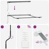 vidaXL Auvent r&eacute;tractable automatique avec LED anthracite et blanc