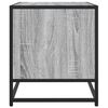 vidaXL Meuble TV sonoma gris 120,5x40x46 cm bois d'ing&eacute;nierie et m&eacute;tal