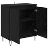 vidaXL Buffet Ch&ecirc;ne noir 60 x 35 x 70 cm Bois d'ing&eacute;nierie