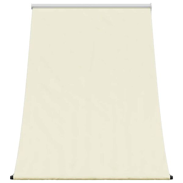 vidaXL Auvent r&eacute;tractable cr&egrave;me 100x150 m tissu et acier