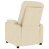 vidaXL Fauteuil de massage Cr&egrave;me Tissu