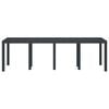 vidaXL Table de jardin pour repas Anthracite 250 x 100 x 73 cm