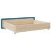 vidaXL Tiroirs de lit 2 pcs bleu bois d'ing&eacute;nierie et tissu
