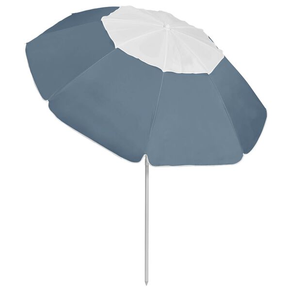 vidaXL Parasol de plage bleu 300 cm