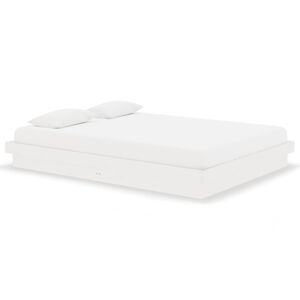 vidaXL Cadre de lit sans matelas blanc bois massif 140x190 cm