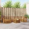 vidaXL Ensembles de canap&eacute;s 8 pcs Naturel Bois d'Acacia Massif