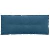 vidaXL Coussin de Dos Bleu 120 x 50 cm Tissu en velours c&ocirc;tel&eacute;