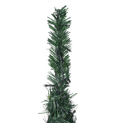 vidaXL Sapin de Noël artificiel pré-éclairé avec guirlandes vert 180cm
