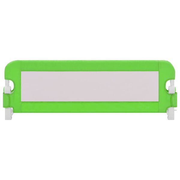 vidaXL Barrière de sécurité de lit d'enfant Vert 120x42 cm Polyester