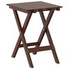 vidaXL Table d&rsquo;appoint pliable marron bois de peuplier massif