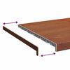 vidaXL Appui de fen&ecirc;tre Bois Brun 120 x 50 x 4,5 cm PVC