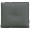 vidaXL Coussin de Dos Gris fonc&eacute; 50 x 19 x 45 cm tissu