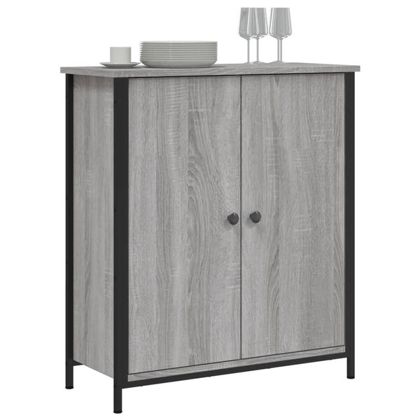 vidaXL Buffet sonoma gris 70x30x80 cm bois d'ingénierie