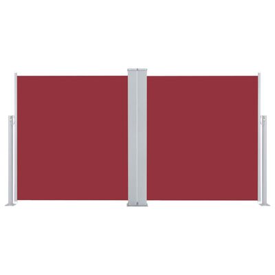 vidaXL Auvent latéral rétractable Rouge 140 x 600 cm